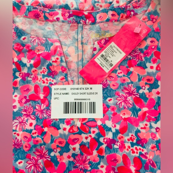 Lilly Pulitzer Easley T-Shirt Dress Aura Pink Baby Bloomer NWT In Package - Picture 9 of 10